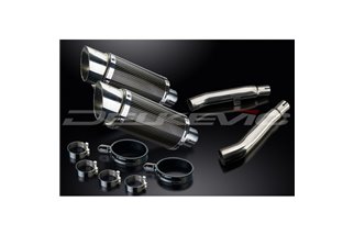 YAMAHA XJ900S DIVERSION 94-03 KIT SCARICO SILENZIATORE TONDO IN CARBONIO DA 200 MM