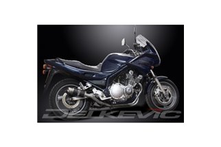 YAMAHA XJ900S DIVERSION 94-03 KIT SCARICO SILENZIATORE TONDO IN CARBONIO DA 200 MM