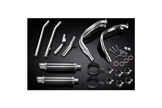 SUZUKI GSX1300R HAYABUSA 99-07 DECAT SCARICO COMPLETO 4-2 350MM CARBONIO TONDO BSAU