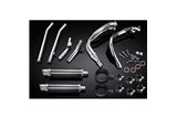 SUZUKI GSX1300R HAYABUSA 99-07 DECAT SCARICO COMPLETO 4-2 350MM CARBONIO TONDO BSAU