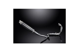 KAWASAKI VERSYS-X 300 2017-2023 SCARICO COMPLETO 2-1 SILENZIATORE TONDO IN CARBONIO DA 350 MM