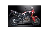 HONDA CRF1000L AFRICA TWIN 16-19 SCARICO COMPLETO 350MM CARBONIO TONDO BSAU SILENZIATORE