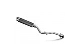 SUZUKI DR350 1990-1999 COMPLETE EXHAUST 350MM ROUND CARBON SILENCER CAN