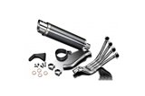 HONDA CB650R CB650R 2019-2021 4-1 SCARICO COMPLETO SILENZIATORE TONDO IN FIBRA DI CARBONIO DA 350 MM