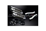 KAWASAKI ZZR400 ZZR600 1990-2009 KIT SCARICO SILENZIATORE TONDO IN CARBONIO DA 200 MM