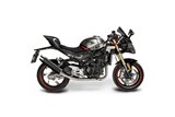 CFMOTO 450SS 2023-2025 / DL10 ROUND 350MM (14 INCH) CARBON FIBRE SILENCER 2 INTO 1 COMPLETE SYSTEM