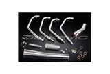 HONDA CB750K SOHC 77-78 SISTEMA DI SCARICO COMPLETO INOX SILENZIATORE MEGAFONO CLASSICO