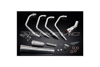 HONDA CB750F2 77-78 SCARICO COMPLETO 4-1 IN ACCIAIO INOX SILENZIATORE MEGAFONO CLASSICO