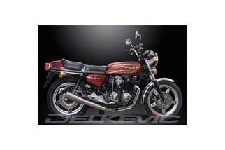 HONDA CB750F2 77-78 SCARICO COMPLETO 4-1 IN ACCIAIO INOX SILENZIATORE MEGAFONO CLASSICO