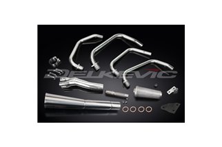 KAWASAKI GPZ750 1981-1984 SCARICO COMPLETO 4-1 INOX SILENZIATORE MEGAFONO CLASSICO