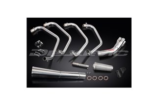 KAWASAKI Z1000 ST 1979-80 FULL 4-1 STAINLESS EXHAUST CLASSIC MEGAPHONE SILENCER