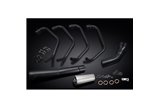 KAWASAKI Z900 Z1A-B 72-76 SCARICO COMPLETO 4-1 IN CERAMICA NERO MEGAFONO SILENZIATORE