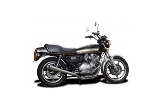 SUZUKI GS1000 SE 1978-80 SCARICO COMPLETO 4-1 IN ACCIAIO INOX SILENZIATORE MEGAFONO CLASSICO