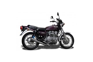 KAWASAKI Z650 BC 1976-80 SCARICO COMPLETO 4-1 INOX SILENZIATORE MEGAFONO CLASSICO