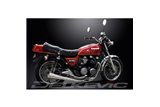 KAWASAKI Z750E-KZ 1980-82 SCARICO COMPLETO 4-1 IN ACCIAIO INOX SILENZIATORE MEGAFONO CLASSICO