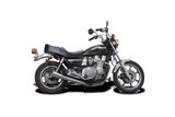 KAWASAKI Z1000LTD KZ1000K 1981-82 SCARICO COMPLETO 4-1 INOX MEGAFONO CLASSICO