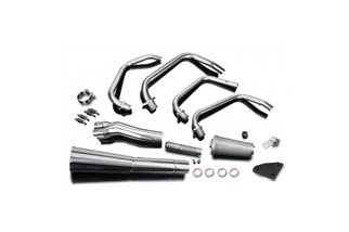 KAWASAKI SR650 Z650D 78-81 SCARICO COMPLETO 4-1 INOX SILENZIATORE MEGAFONO CLASSICO