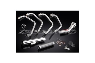 KAWASAKI CSR-Z1000 1981-82 SCARICO COMPLETO 4-1 INOX SILENZIATORE DRITTO CLASSICO