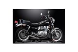 KAWASAKI CSR-Z1000 1981-82 SCARICO COMPLETO 4-1 INOX SILENZIATORE DRITTO CLASSICO