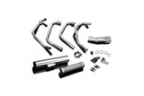 HONDA CB500F FOUR 1971-1973 SCARICO COMPLETO 4-1 INOX SILENZIATORE DRITTO CLASSICO