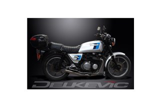 KAWASAKI GT750-KZ 1982-88 SCARICO COMPLETO 4-1 INOX SILENZIATORE DRITTO CLASSICO