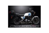 KAWASAKI GT750-KZ 1982-88 SCARICO COMPLETO 4-1 INOX SILENZIATORE DRITTO CLASSICO