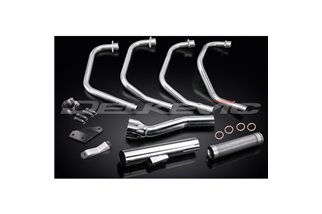 SUZUKI GS850L1982-84 SCARICO COMPLETO 4-1 IN ACCIAIO INOX SILENZIATORE DRITTO CLASSICO