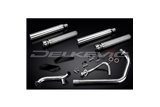 YAMAHA XV125 XV250 VIRAGO 88-17 FULL 2-2 EXHAUST 550MM CUSTOM SILENCER BULL NOSE