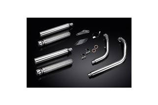 HONDA VT750 SHADOW SPIRIT 08-18 SCARICO COMPLETO 2-2 SILENZIATORE PERSONALIZZATO DA 550 MM BULL NOSE