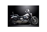 HONDA VT750 SHADOW SPIRIT 08-18 SCARICO COMPLETO 2-2 SILENZIATORE PERSONALIZZATO DA 550 MM BULL NOSE