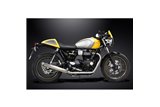 TRIUMPH STREET CUP 17-19 SISTEMA DI SCARICO COMPLETO SILENZIATORE BULL NOSE PERSONALIZZATO DA 550 MM