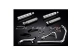 YAMAHA XV125 XV250 VIRAGO 88-17 SCARICO COMPLETO 2-2 SILENZIATORE PERSONALIZZATO DA 410 MM BULL NOSE