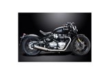 TRIUMPH BONNEVILLE BOBBER 2017-2022 SCARICO COMPLETO 410MM SILENZIATORE PERSONALIZZATO BULL NOSE