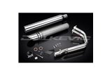 KAWASAKI VULCAN S EN650 2015-21 SCARICO COMPLETO 2-1 SILENZIATORE PERSONALIZZATO 550MM TAGLIO obliquo