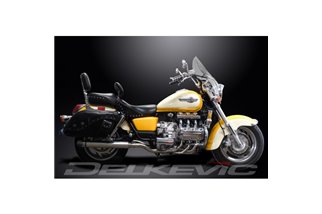 HONDA GL1500C F6C VALKYRIE 96-03 SCARICO COMPLETO 6-2 SILENZIATORE DA 550 MM SLASHCUT BAFFLE