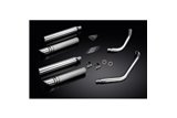 SCARICO KAWASAKI MEAN STREAK VN1500 VN1600 02-08 2-2 SILENZIATORE SLASH CUT DA 550 MM