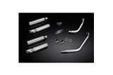 SCARICO KAWASAKI MEAN STREAK VN1500 VN1600 02-08 2-2 SILENZIATORE SLASH CUT 410MM