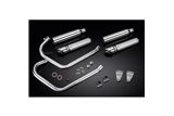 TRIUMPH STREET CUP 17-19 SISTEMA DI SCARICO COMPLETO SILENZIATORE CUSTOM SLASH CUT DA 410 MM