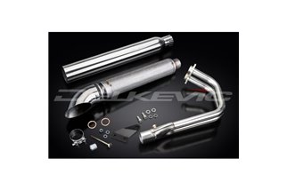 KAWASAKI VULCAN S EN650 2015-21 FULL 2-1 EXHAUST 550MM CUSTOM SILENCER TURN OUT