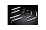 HONDA VT750 SHADOW SPIRIT 08-18 SCARICO COMPLETO 2-2 SILENZIATORE PERSONALIZZATO DA 550 MM TURN OUT