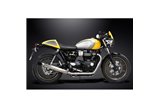 TRIUMPH STREET CUP 17-19 SISTEMA DI SCARICO COMPLETO SILENZIATORE TURNOUT PERSONALIZZATO DA 550 MM