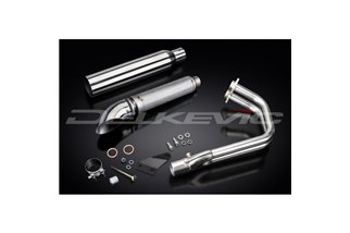 KAWASAKI VULCAN S EN650 2015-21 FULL 2-1 EXHAUST 410MM CUSTOM SILENCER TURN OUT