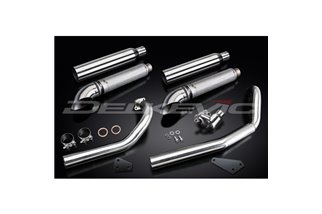 YAMAHA XVS650 DRAGSTAR 97-03 SCARICO COMPLETO 2-2 SILENZIATORE PERSONALIZZATO DA 410 MM TURN OUT