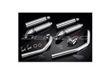 YAMAHA XVS650 DRAGSTAR 97-03 SCARICO COMPLETO 2-2 SILENZIATORE PERSONALIZZATO DA 410 MM TURN OUT