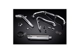 SISTEMA DI SCARICO COMPLETO HONDA XL125V VARADERO SILENZIATORE BSAU TONDO IN ACCIAIO INOX DA 350 MM