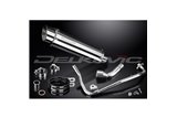 HONDA MSX125 GROM 13-15 PARAFANGO SISTEMA DI SCARICO COMPLETO 350MM ACCIAIO INOX TONDO