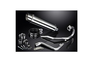 HONDA CRF250 LM 2012-16 SISTEMA DI SCARICO COMPLETO SILENZIATORE BSAU TONDO INOX DA 350 MM