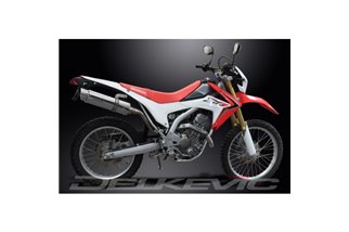 HONDA CRF250 LM 2012-16 SISTEMA DI SCARICO COMPLETO SILENZIATORE BSAU TONDO INOX DA 350 MM