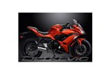 KAWASAKI NINJA 650 2017-21 SISTEMA DI SCARICO COMPLETO SILENZIATORE TONDO INOX DA 350 MM