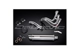 YAMAHA XSR900 16-20 SISTEMA DI SCARICO COMPLETO SILENZIATORE BSAU TONDO INOX DA 350 MM